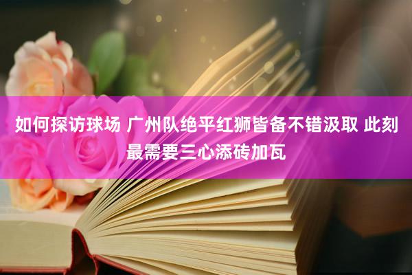 如何探访球场 广州队绝平红狮皆备不错汲取 此刻最需要三心添砖加瓦