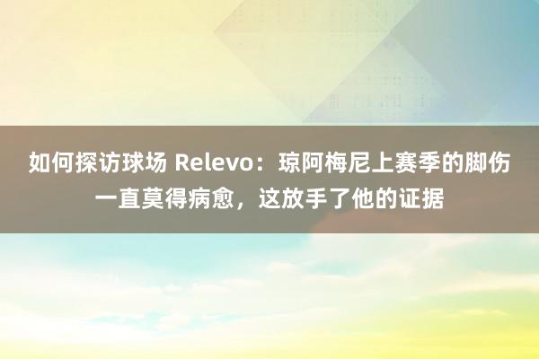 如何探访球场 Relevo：琼阿梅尼上赛季的脚伤一直莫得病愈，这放手了他的证据