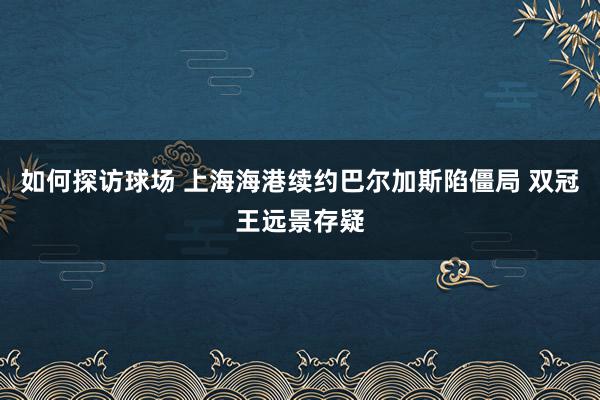 如何探访球场 上海海港续约巴尔加斯陷僵局 双冠王远景存疑